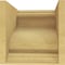 Ekena Millwork 11"W x 11"D x 11"H Wide Scroll Rough Cedar Woodgrain TimberThane Corbel, Primed Tan CORUR11X11X11SCRRCPR - alternate 3